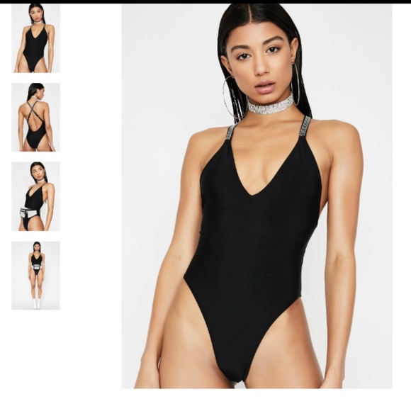MONEY BAGS RHINESTONE ONE PIECE - Picture 1 of 6